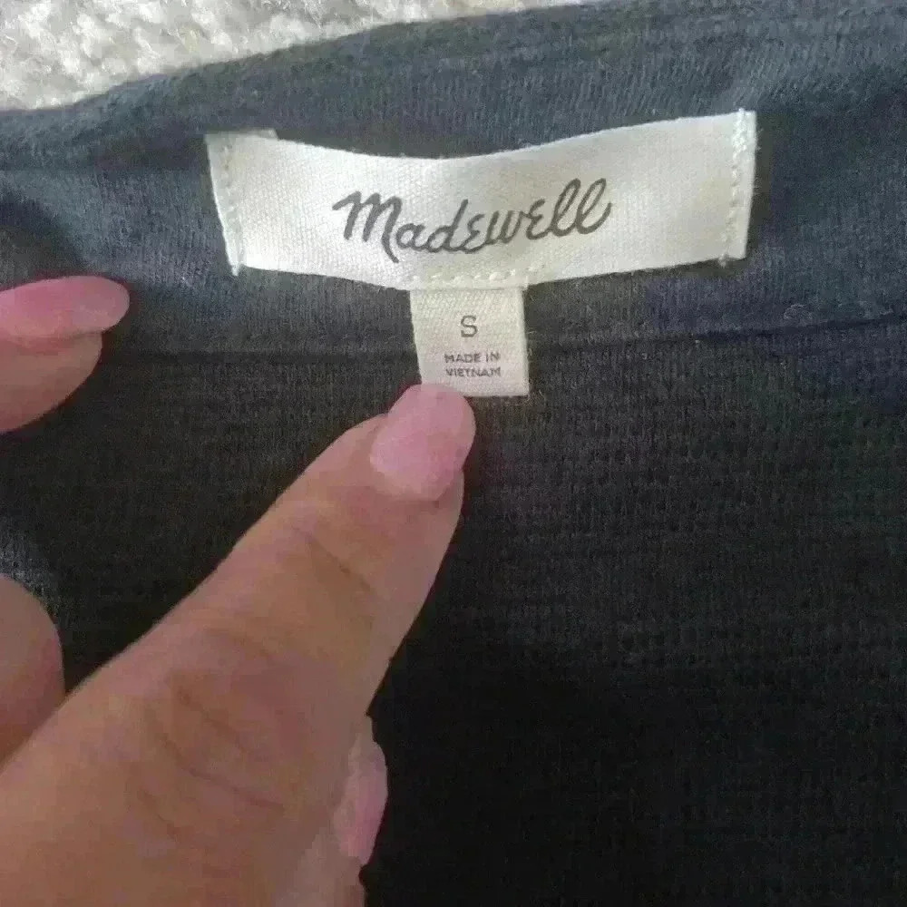 Madewell Women's Black Tie Strap Casual Lightweight Tank Top S - Picture 8 of 12